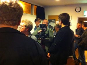 red camera at 10x10 filmmakers networking night at Film Oxford