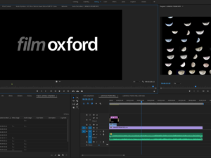 Adobe Premiere Pro, classroom based course at Film Oxford