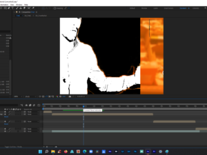 A screenshot of Adobe AfterEffects being used to edit a short film